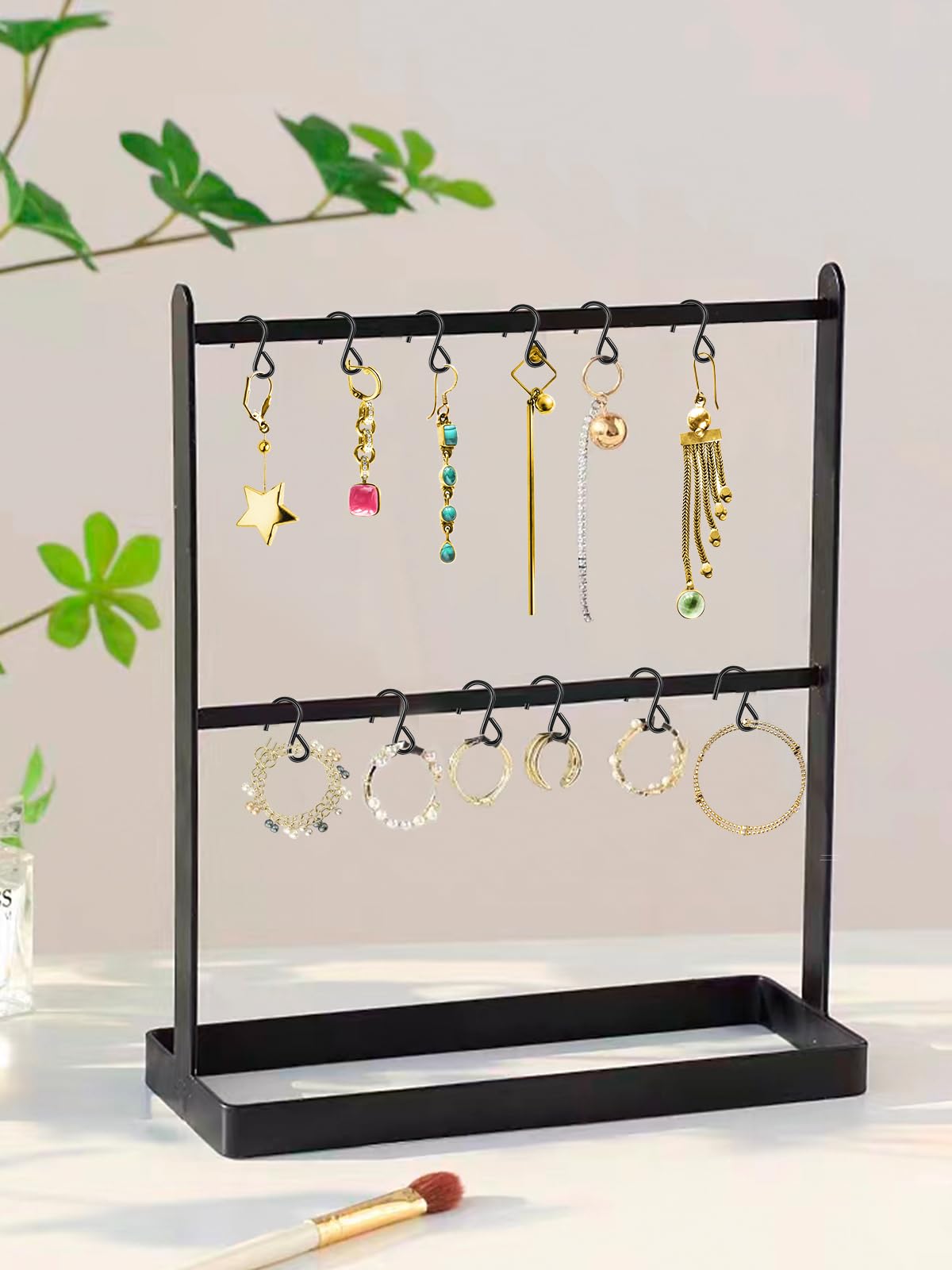 120 Ganci A S Neri Piccoli - Gancio Metallico Per Artigianato, Gioielli, Decorazioni - Foto 2