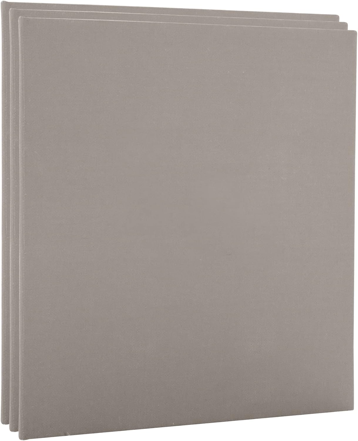 Paramount Pro-Tones All-Media Toned Canvas Panels 3-Pack - Triple-Primed 100% Cotton Canvas, Non-Reflective Colors - Grey 11x14