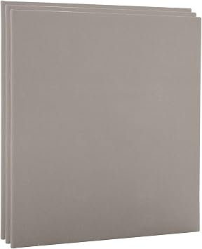 Paramount Pro-Tones All-Media Toned Canvas Panels 3-Pack - Triple-Primed 100% Cotton Canvas, Non-Reflective Colors - Grey 9x12