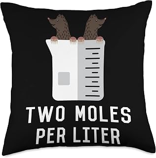 Two Moles Per Liter DNA Biology Laboratory Experiment Throw Pillow