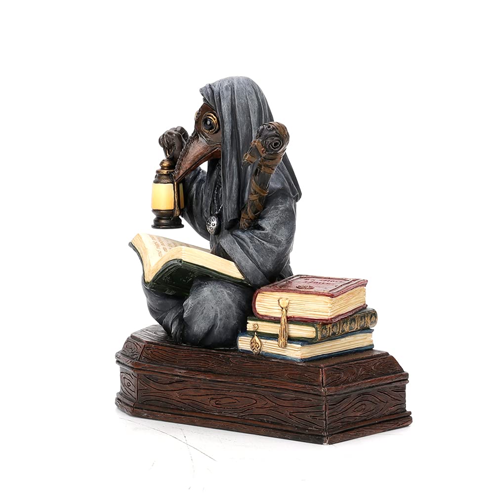 Veronese Design 5 1/8 cala Mortician Apothecarius Steampunk Plague Doctor Żywica Rzeźba Ręcznie Malowana Figurka