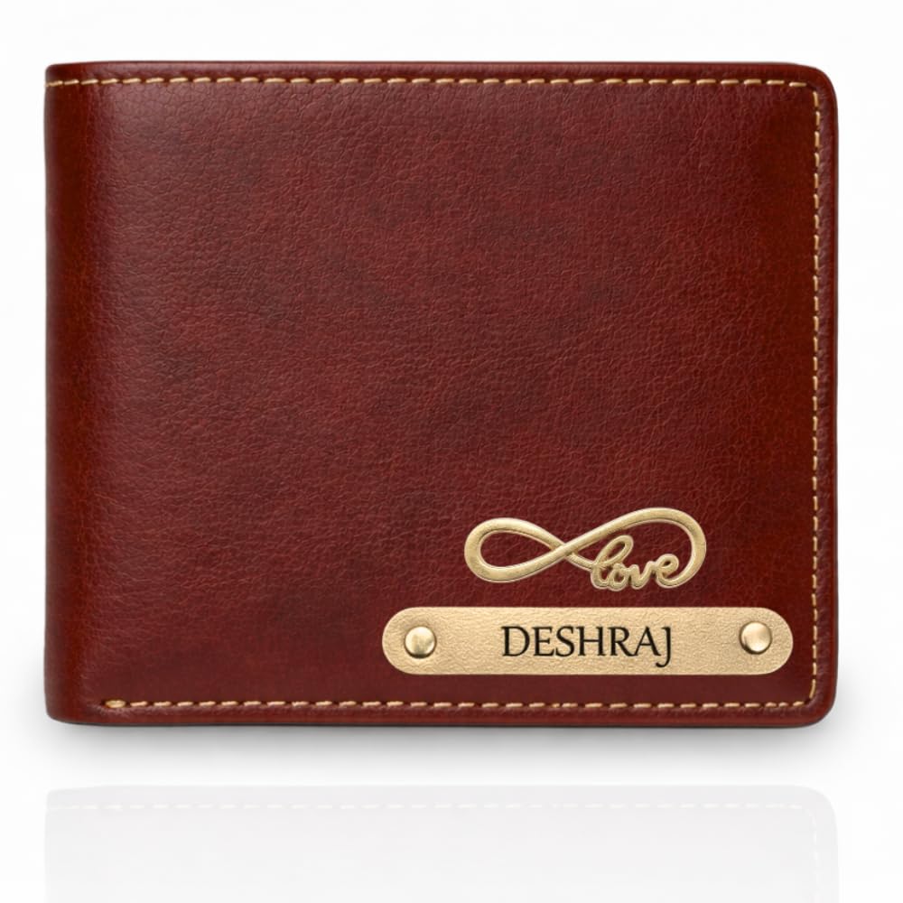 Genuine Leather Wallets for Mens - Wallet for Mens Gift - Gift for Men - customised Wallet for Mens - Personalised Wallet for Men - Purse with Name (Dark Brown)-image-41