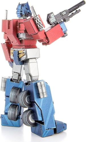 Miniatura 6 de Metal Earth Fascinations Transformers Optimus Prime Color 3D Kit de modelo de metal con pinzas