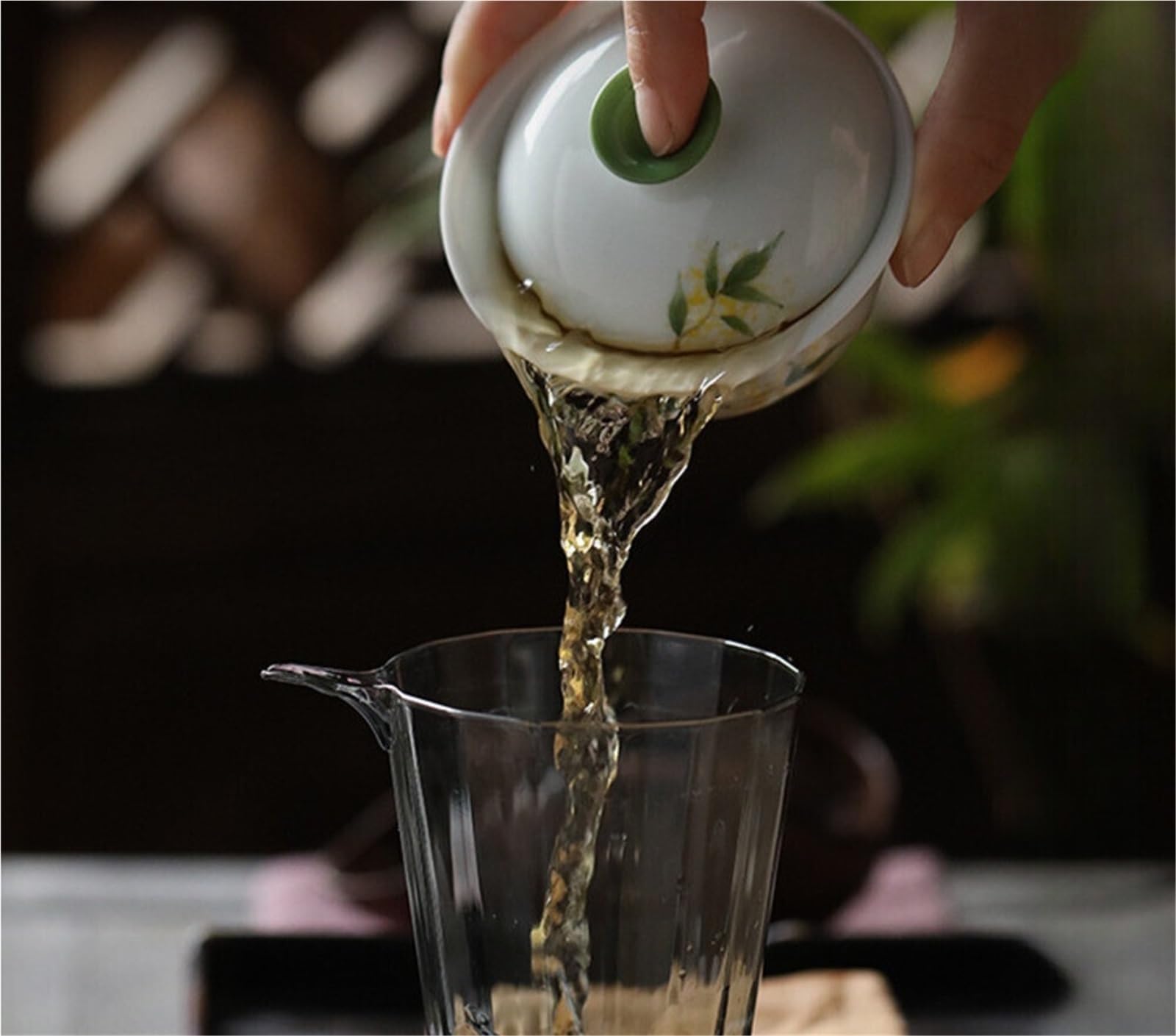 125 ml biała porcelana ręcznie pokrywa miska gospodarstwo domowe ręcznie malowane Osmanthus Gaiwan herbata Tureen zaparzacz do herbaty artykuły do herbaty rzemiosło