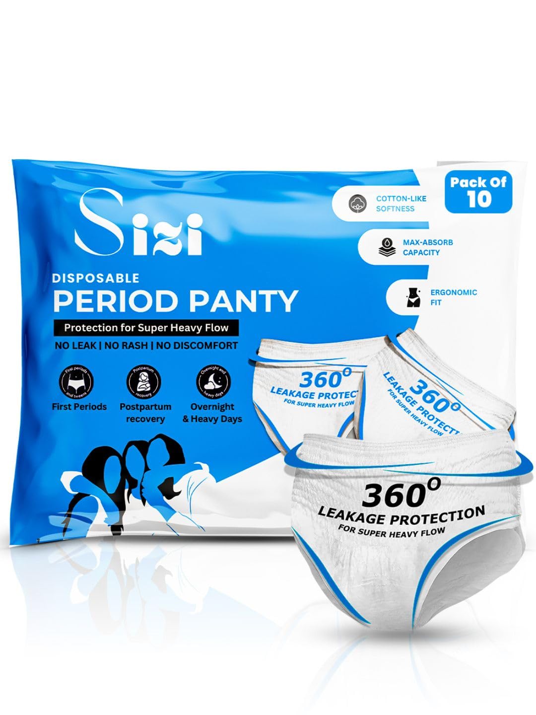 sizi Disposable Period Panties for Women Heavy Flow, Maternity Underwear, Period Panty for Women.-picture-28