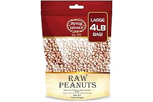 Spicy World Peanuts, Raw Whole With Skin (Uncooked, Unsalted)