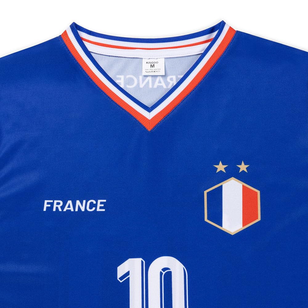 Frankreich Fußball Trikot Set Mbappe Heim - Kinder und Erwachsene - Jungen - Sportsachen - Geschenk - Sport t Shirt - Sportbekleidung - Größe XL