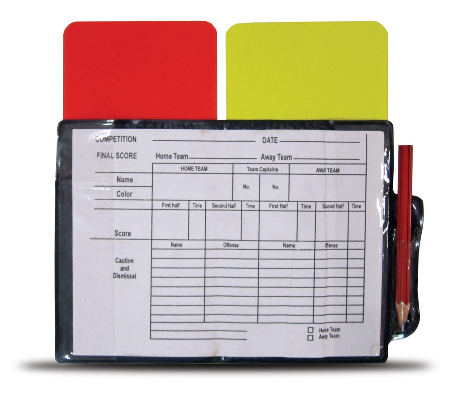 SLG Referee Warning Card Set β Red & Yellow Cards for Football, Soccer & All Sports | Essential Gear for Match Officials (Pack of 2) 2