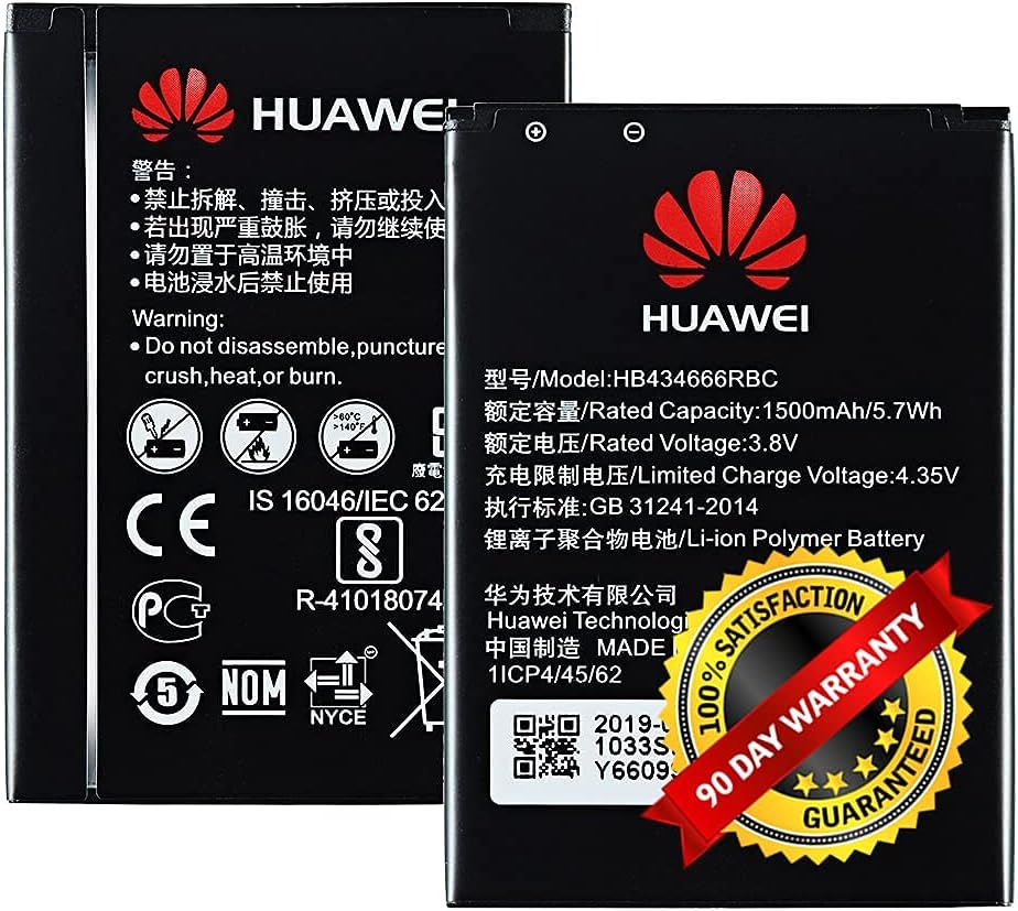 Destinyy India Battery Compatible for Huawei Airtel Router | Vodafone Router 4G Dongle Hotspot Battery (1500mAh) HB434666RBC