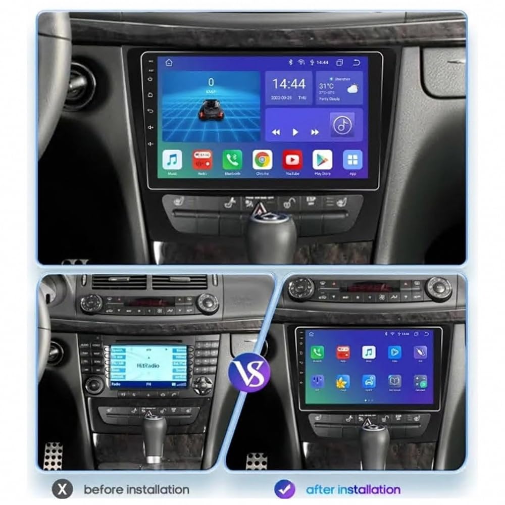 Ekran Car Play Dla Apple Carplay I Android Auto dla BMW E46 3 Series 1998-2006 Przenośny Ekran Dotykowy Carplay Z Siri, Bluetooth, Nadajnikiem, Sterowaniem, 4 Rdzeń 1G+32G