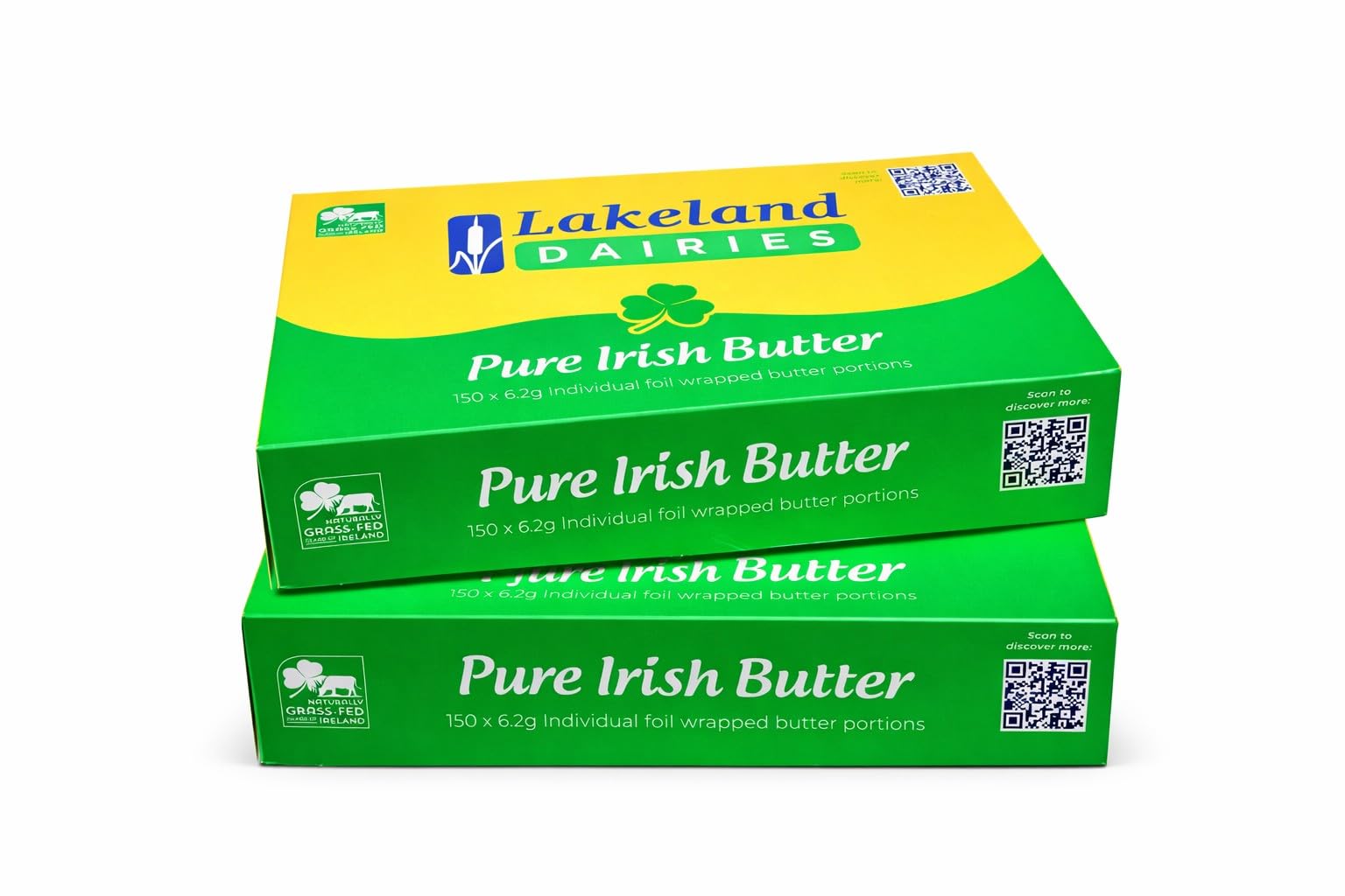 Lakeland Irish Butter Portions 2 x 150 Individual Foil Wrapped Portions from GREAT BRITISH TRADING LIMITED