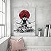 Anime por DDJVIGO imprimir en lienzo - 40x60 cm - blanco rojo...