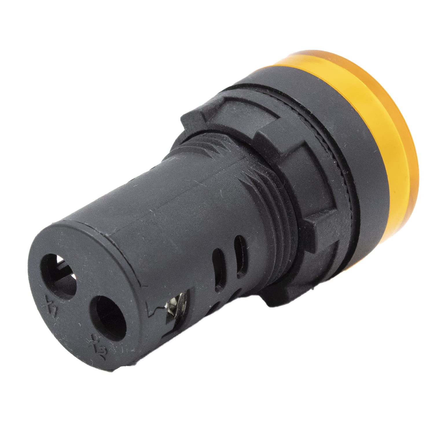 CABLEPELADO Luce pilota LED da 30 mm | Luce pilota LED per pannelli di controllo | Dimensioni foro di montaggio 30 mm | LED giallo