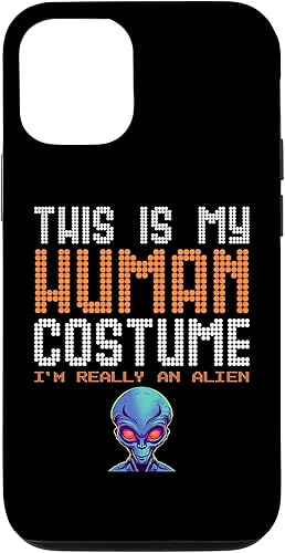 Miniatura 4 de iPhone 13 Pro Max This is my Human Costume I'm Really An Alien UFO Blue Alien Case