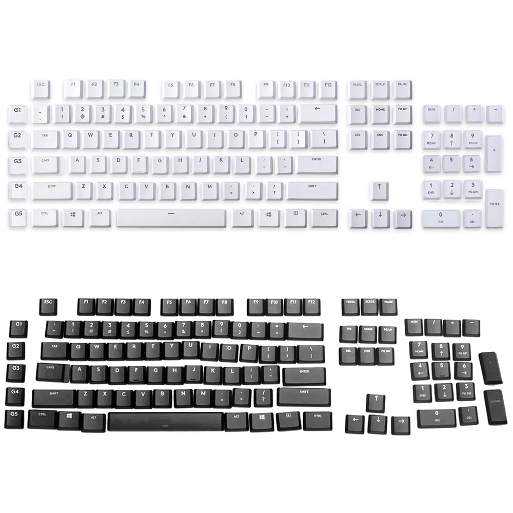 Zamienne nasadki klawiszy do klawiatury Logitech G915/G913/G815/G813 TKL, 109-częściowy zestaw klawiszy ABS do mechanicznej klawiatury gamingowej, kompatybilne z klawiaturami RGB Logitech G Series