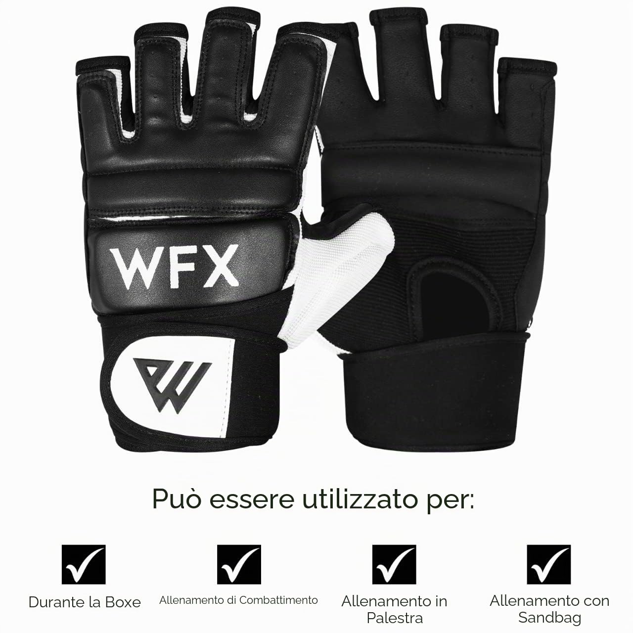 WFX Guantoni da boxe per sacco, MMA, karate, allenamento arti marziali