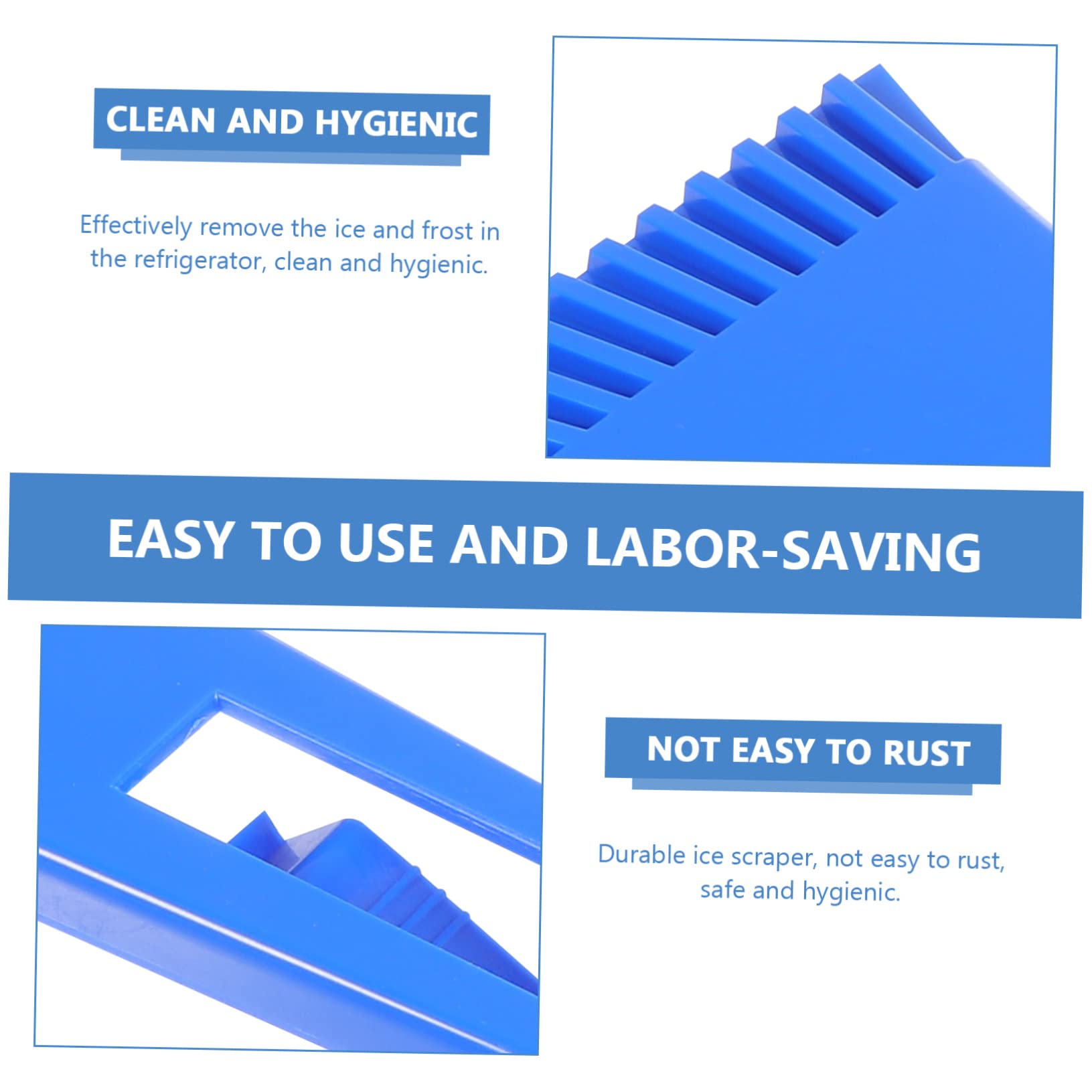 Happyyami 6 Pcs Ice Shovel Ice Scraper for Car Snow Plow Shovel Foldable Snow Shovel Ice Remover Vehicle Ice Snow Scrapers Ice Ripper Mini Portable Fridge Home Ice Scraper Tool Household Abs