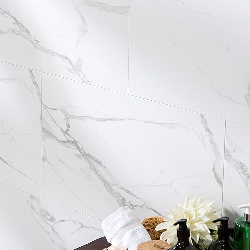 Miniatura 96 de Palisade Muestra envolvente de ducha y bañera de azulejos de 4.5 pulgadas x 11 pulgadas en tierra griega