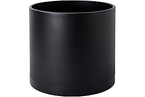 Divine Dev 8" Plastic Planter Pot for Fake Tree with Drainage Hole...