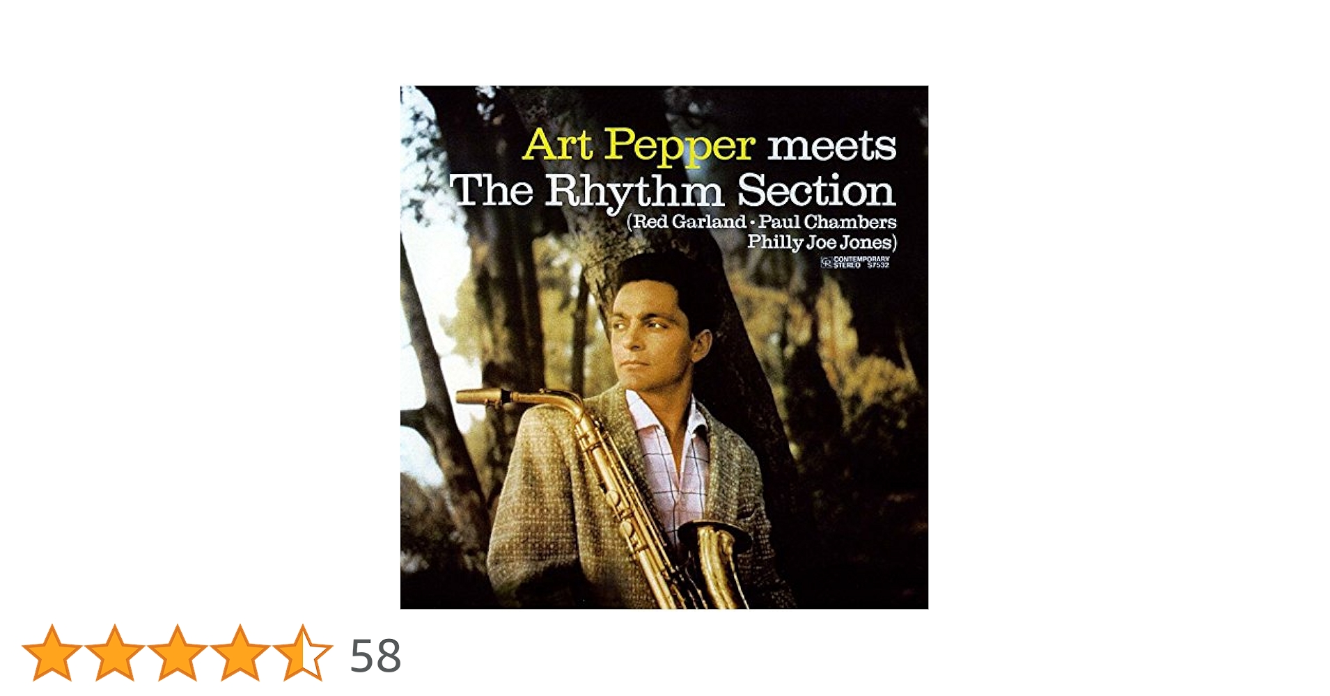 Amazon.co.jp: アート・ペッパー・ミーツ・ザ・リズム・セクション+1