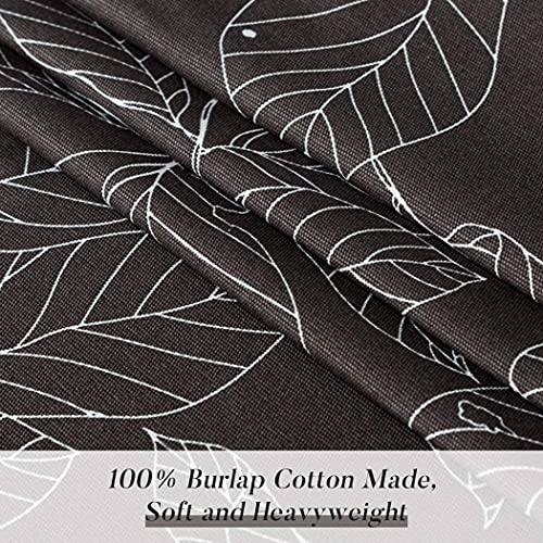 Nappe Oxford noire de qualité supérieure en coton lin durable - 3