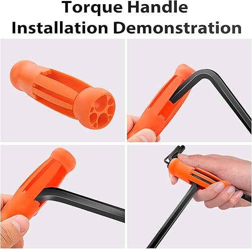 Miniatura 5 de Juego de llaves Allen, juego de llaves hexagonales de 8 piezas, tamaños métricos 0.079 in, 0.098 in, 0.118 in, 0.157 in, 0.197 in, 0.236 in, 0.315