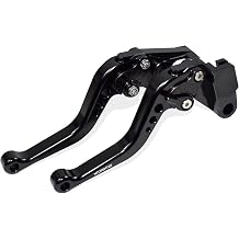 Short Brake Lever Clutch Lever Compatible with Kawasaki Ninja 500 Z500/ SE Eliminator 500 2024-2026, CNC Aluminum Alloy Made Black