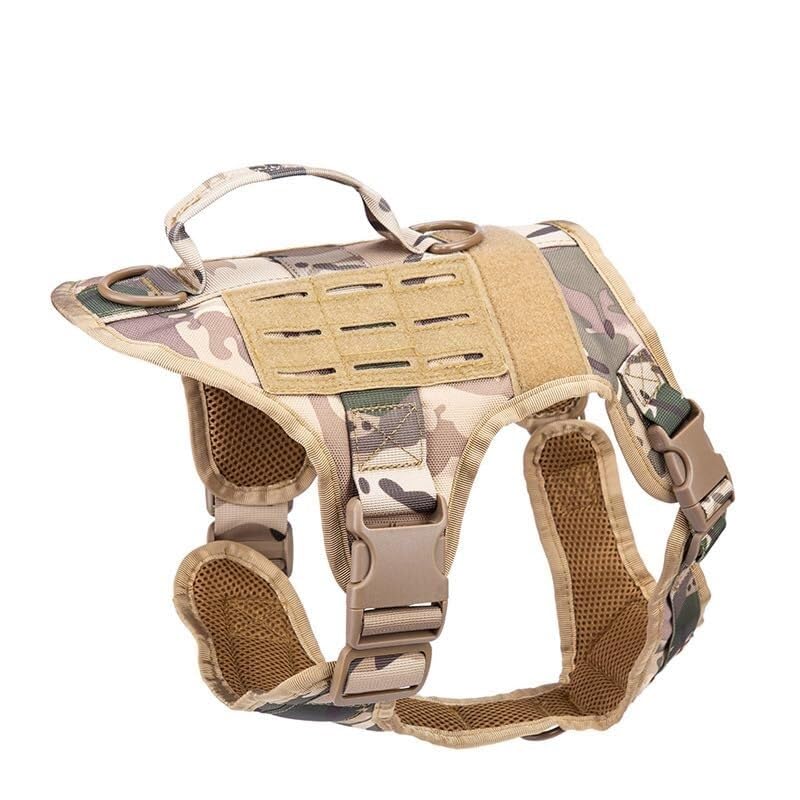 Arnés Táctico Molle For Perros, con Tiras Reflectantes Y Accesorios De Aleación Zinc For Medianos A Grandes