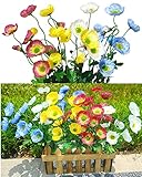 QIANYUN Poppy Artificial Flowers for Poppies Outdoor with Waterproof,Uv Resistant, Silk Material,Art