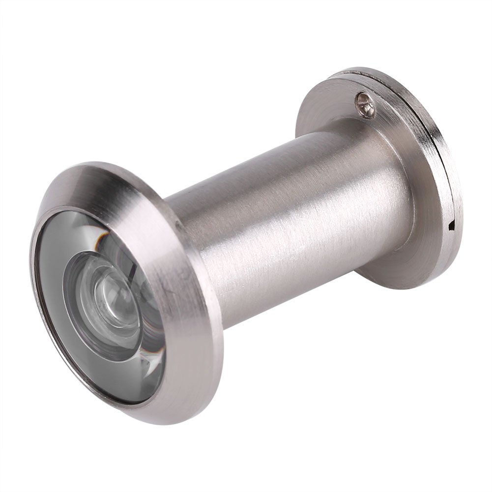 Mirilla para puerta, anillo digital grueso, mirilla de puerta de aleación, cámara de entrada, soporte para taladro de mano, cámaras de zinc conectadas digitales, monitoreo de ojo savedal wifi (plata