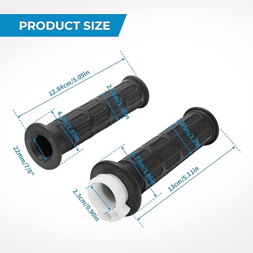 Miniatura 3 de Tubo de manguito de acelerador con agarre giratorio para manillar de 7/8 pulgadas para Honda CB350 CB 360 450 500 550 650 750 GL1000, Alpha Rider