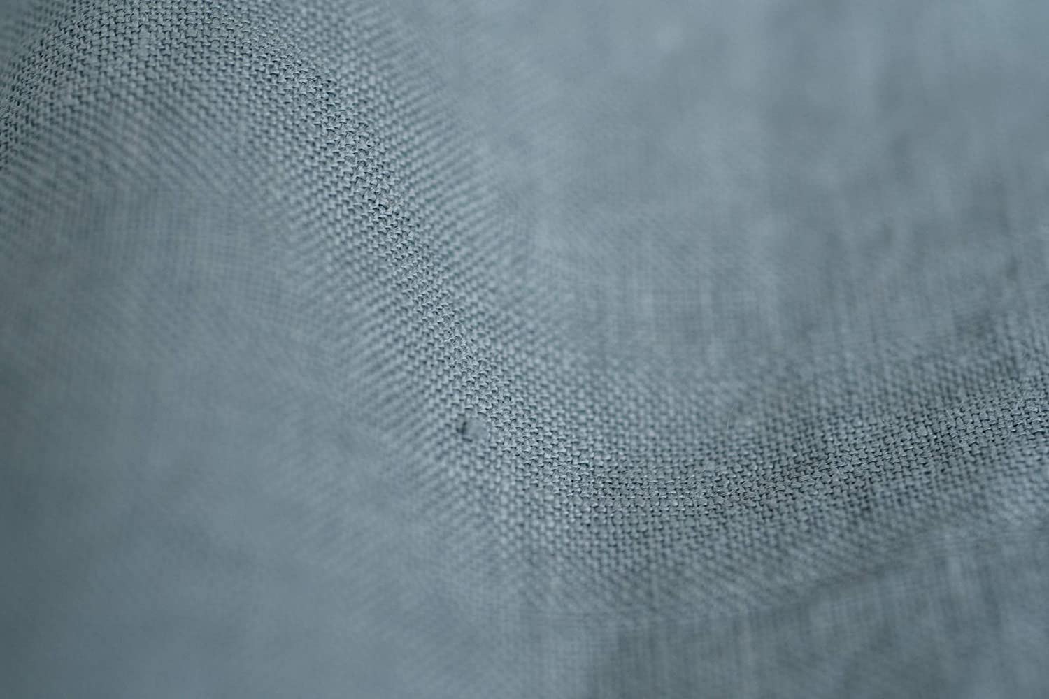 My Linen Home Lenzuolo con Angoli in Lino Lavato (100% Stonewashed) in Blu grigio, 180x200x30 cm I Orlo Elastico Continuo I Ipoallergenico, Termoregolazione e Traspirabilità, Delicato e Morbido