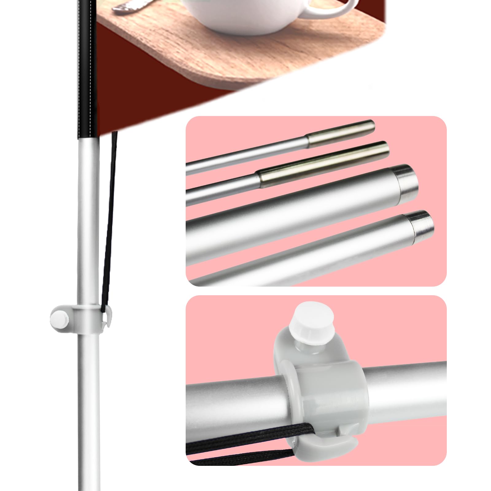 Drapeau en plumes de café, drapeau expresso de 3,4 m avec kit de mât, panneaux de café, drapeau commercial Swooper publicité pour magasin de café