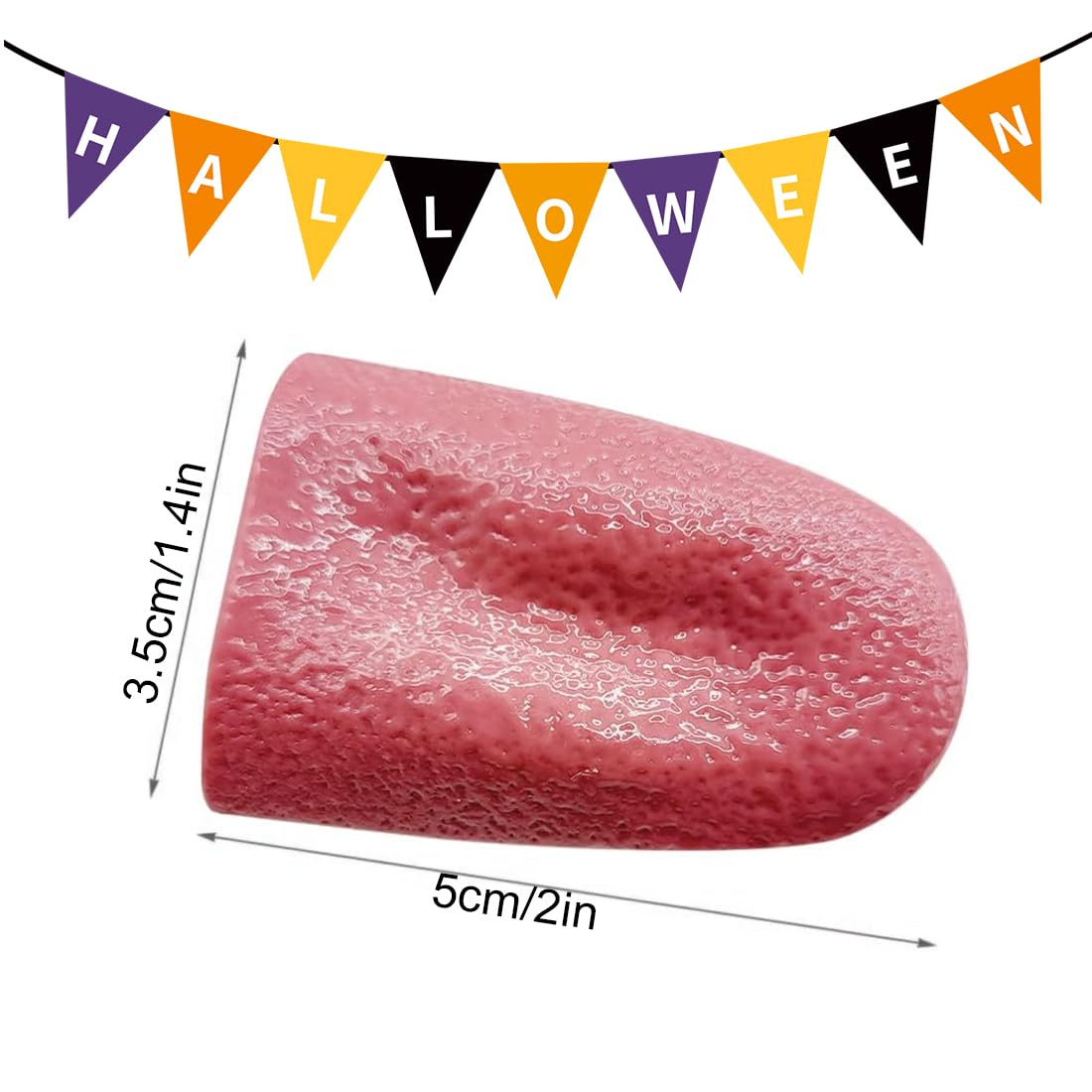 Langue Extensible Effrayante 2 Fausses Langues Réalistes En Silicone - Halloween Et Farces - Extensibles Et Sûres - Accessoire Déguisement Accessoire Halloween