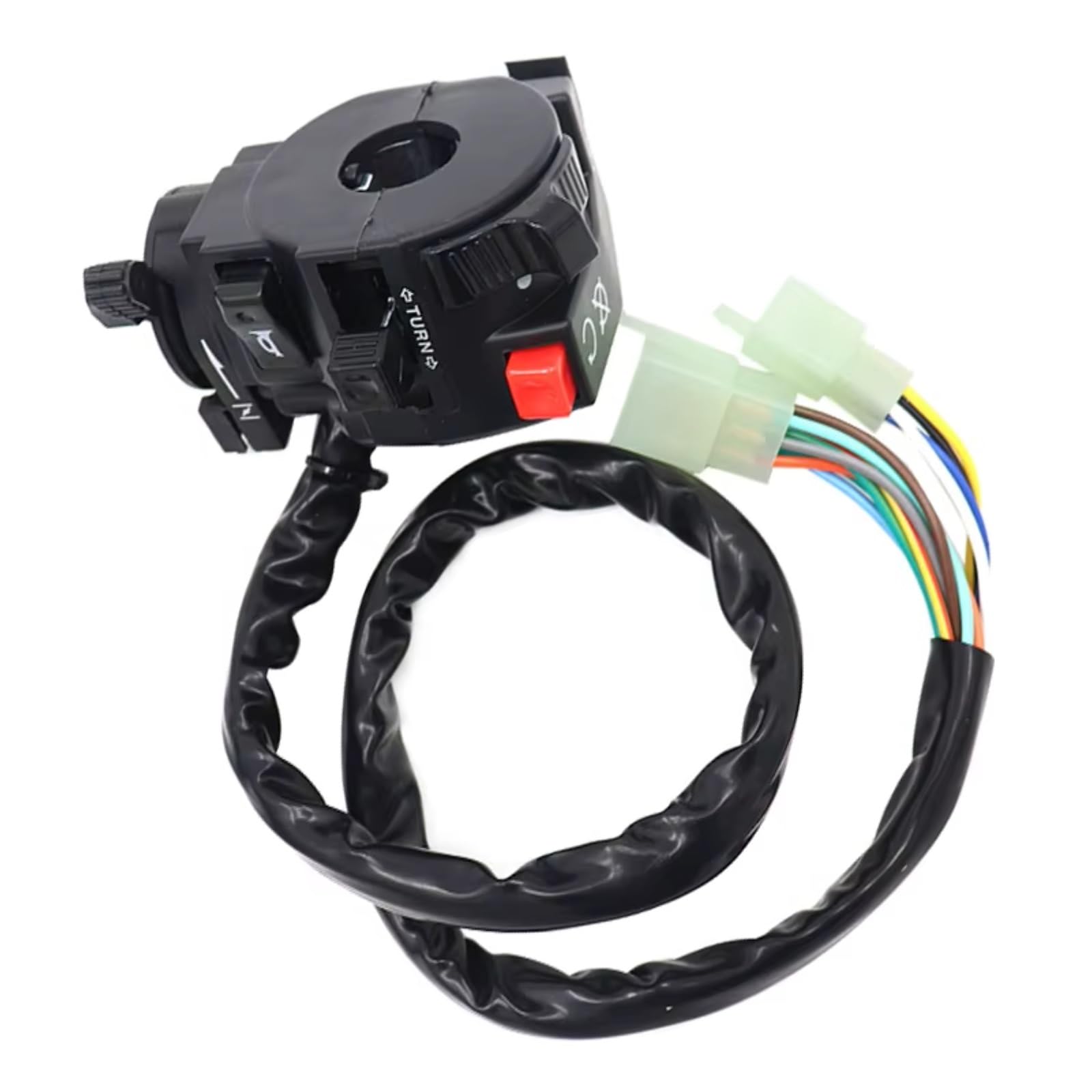 Interruttore Di Avviamento Elettrico Per Moto Per ATV Indicatore Di Direzione Del Clacson Universale Pulsante Luce Lontano Vicino Comando Manubrio