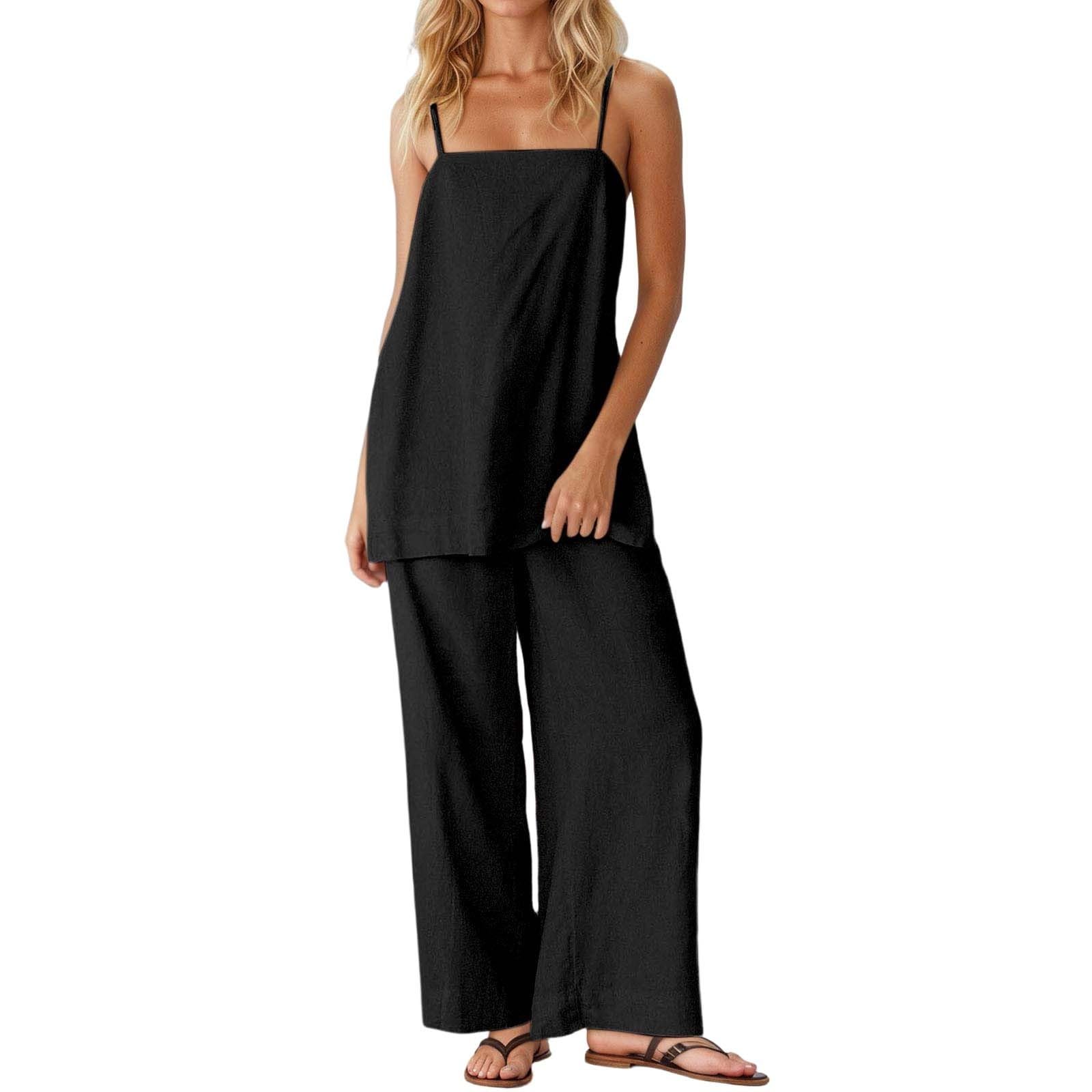 Conjunto de lino mujer transpirable para superar el calor con comodidad diaria 8