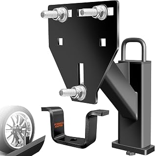 Stake Pocket Spare Tire Mount, Trailer Spare Tire Mount Fit fits 99% of Spare Tires，Spare Tire Mount for Utility Trailer Capacity 160 Lbs, Fits 2 Size Stake Pocket