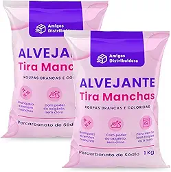 Alvejante sem Cloro 2kg Roupas Brancas e Coloridas Percarbonato de sódio