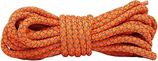 Reflective Shoelaces Round Sports Shoelaces Leisure Shoelaces for Safety Outdoor Sports Orange