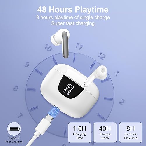 Miniatura 3 de Auriculares inalámbricos Bluetooth para iPhone 17 Pro Max 17 Pro 17 Pro 17 Air 16 15 Pro Max 16e 16 15 Plus, auriculares Bluetooth para iPhone 48