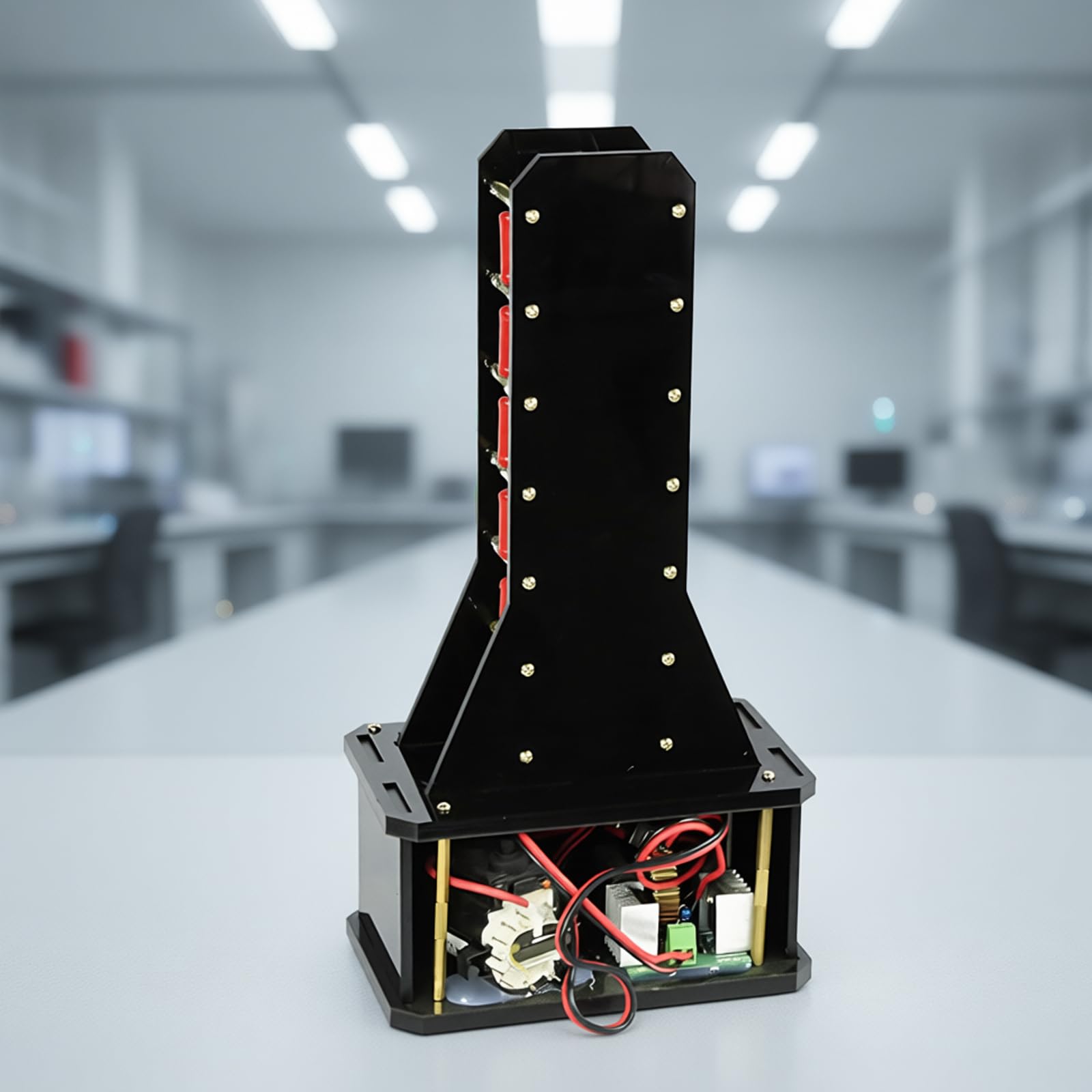 Generador Marx de 6 niveles, conjunto de experimentos de de voltaje de 24 V con salida de 100000 V para demostración e investigación de física, herramienta de enseñanza de física