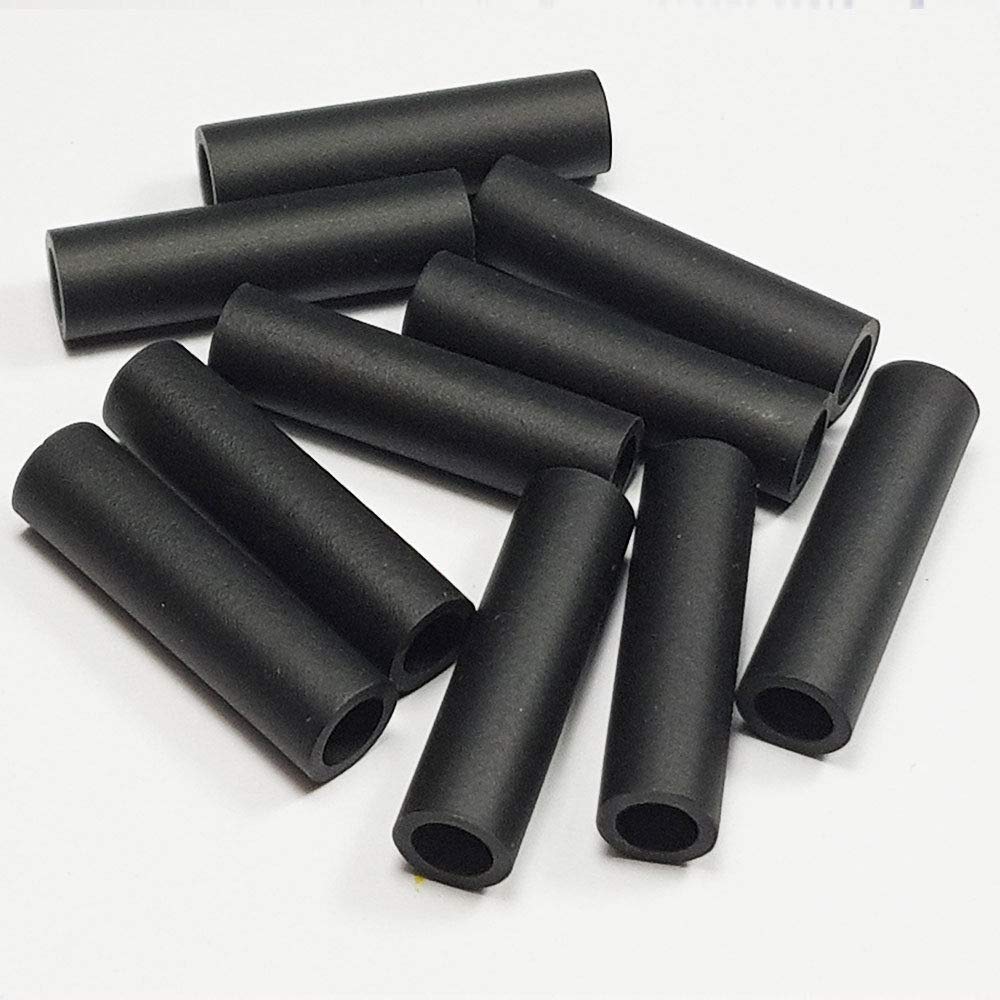 UKCable-Ties Single Double Sleeve Bullet Connector Terminal (25, Single Sleeve Connector), Black