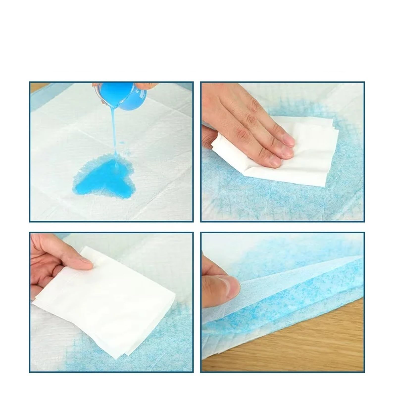 100/50 Stück saugfähige Haustier-Pads, Oberflächenmatten, saubere Kissen, Hundezubehör(50pcs)