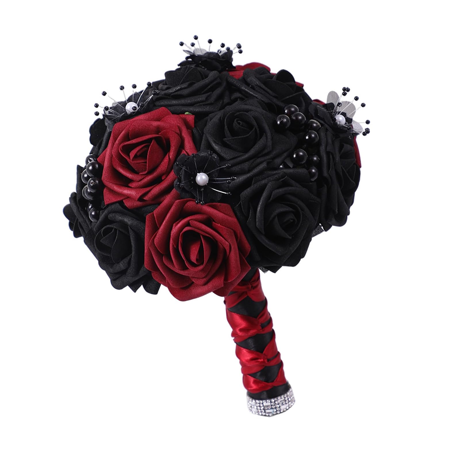 Buxuaaaa Gotik Wedding Bouquet Artificial Flowers Bridal Bouquet for Bridesmaids, Wedding, Ceremony, Anniversary Bridesmaids Gotik Styles Bridal for
