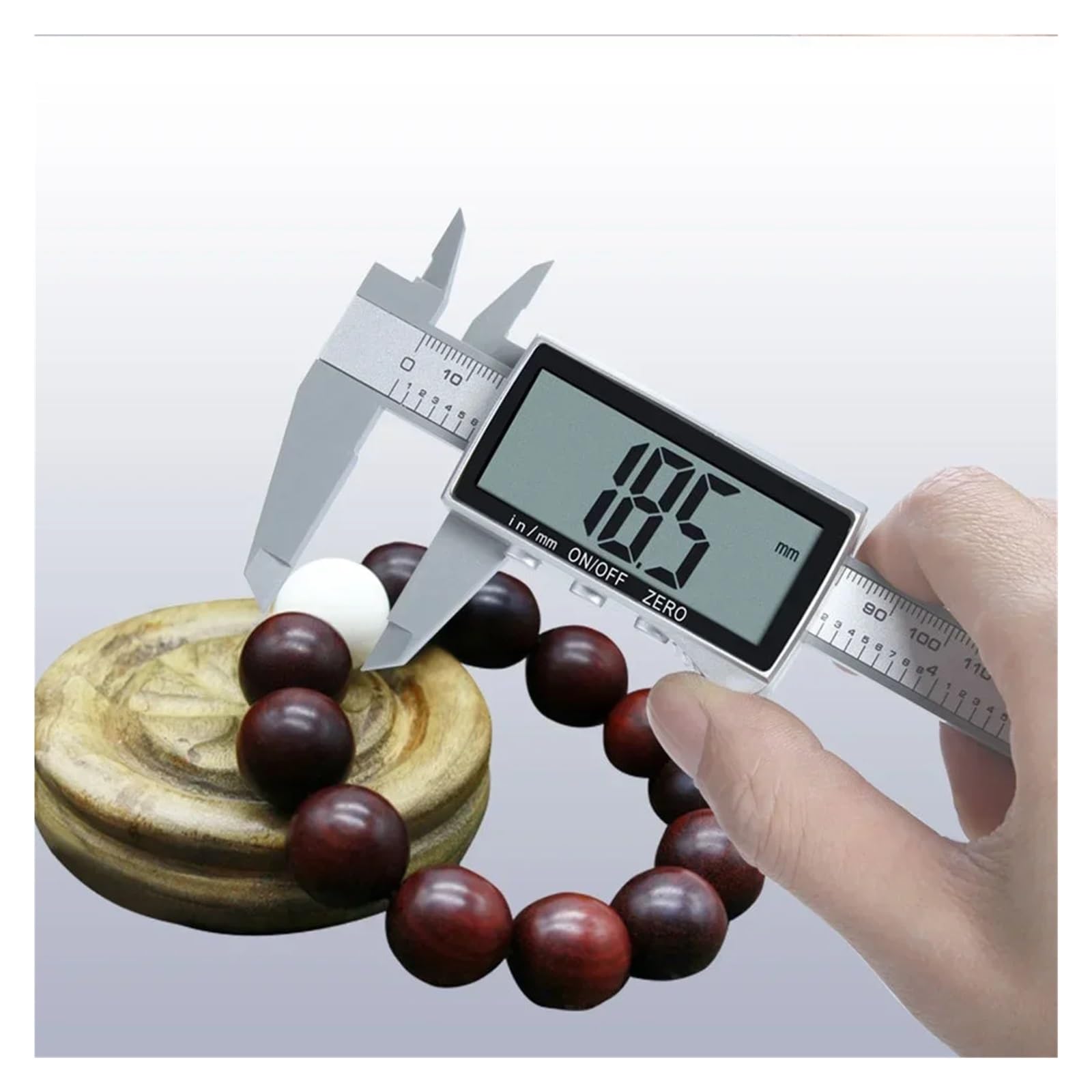 Calibro a corsoio digitale da 6 pollici 0-150 mm con display LCD, conversione in e metriche, strumento di misurazione ad alta precisione per officina meccanica(D)