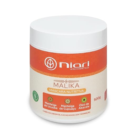 Máscara Capilar de Hidratação e Nutrição com Manteigas e Óleo para Cabelos Ressecados 500g