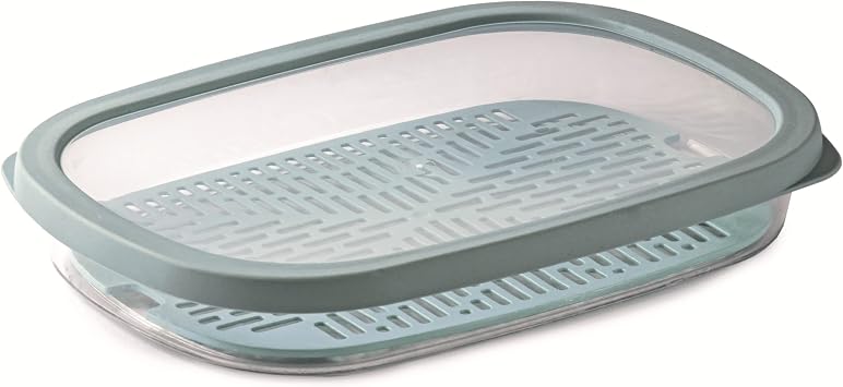 Snips Boîte à Fromage 3L Transparente Couvercle Jaune - Grille Détachable Made In Italy