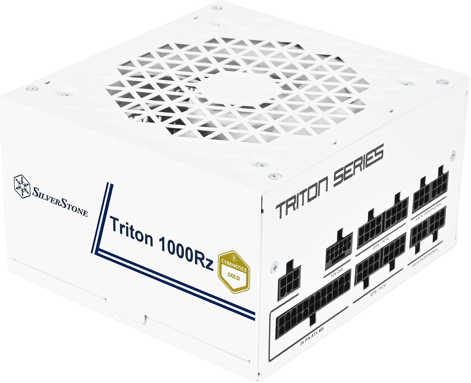 SilverStone Technology Triton 1000Rz - Cybenetics Gold 1000W PCIe 5 Fully Modular ATX Power Supply, White, SST-TR1000R-GM-WWW