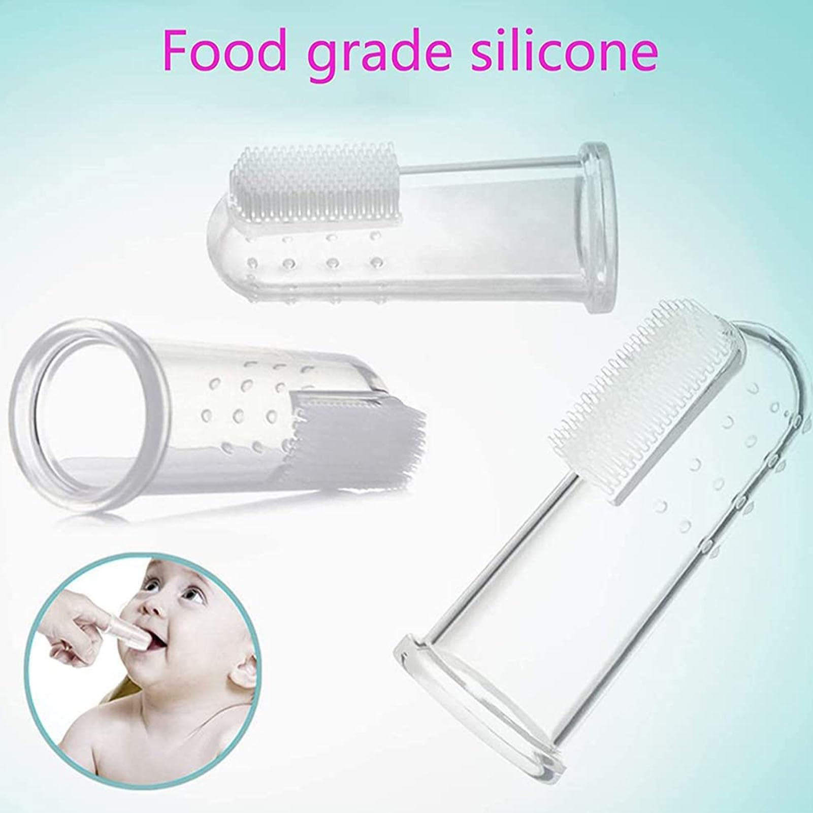Trousse De Soin Bébé Naissance 8Pcs, Kit Manucure Sécurité Bébé Avec Brosse À Dents, Coupe-ongles Et Peigne