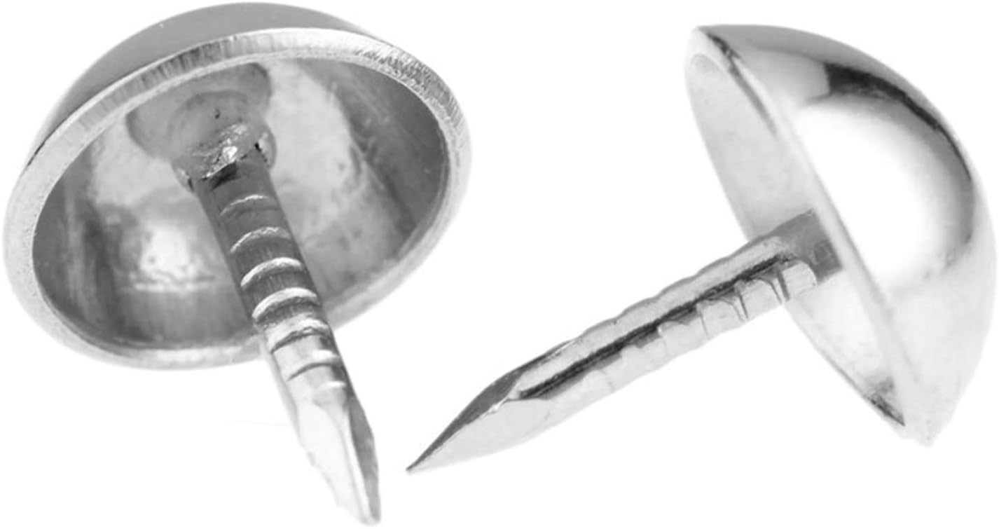 DIY Seamless Nail,Invisible Security Screws,Push Pins Thumbtack 7x10mm 100Pcs Silver Interior Nail Jewelry Box Sofa Furniture Decoration Nails Pushpin Hardware Usual and Practical Fasteners